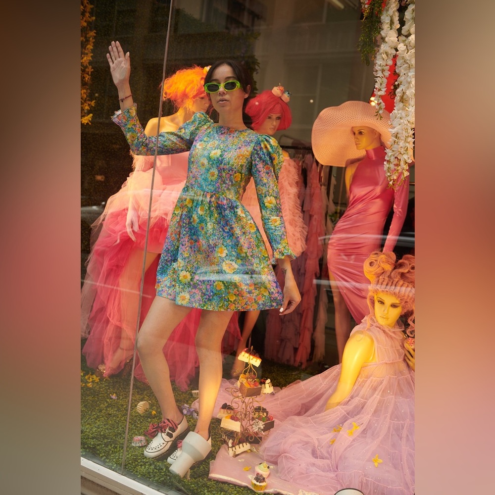 Batsheva Mini Prairie Dress - Size 4